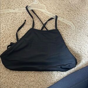 Black Strappy Bikini Top